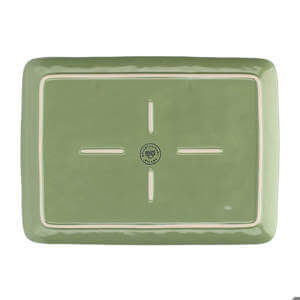 Rose & Tulipani Concerto Verde Oliva Tray 36cm